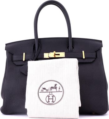 Birkin Handbag Black Togo with Rose Gold Hardware 30