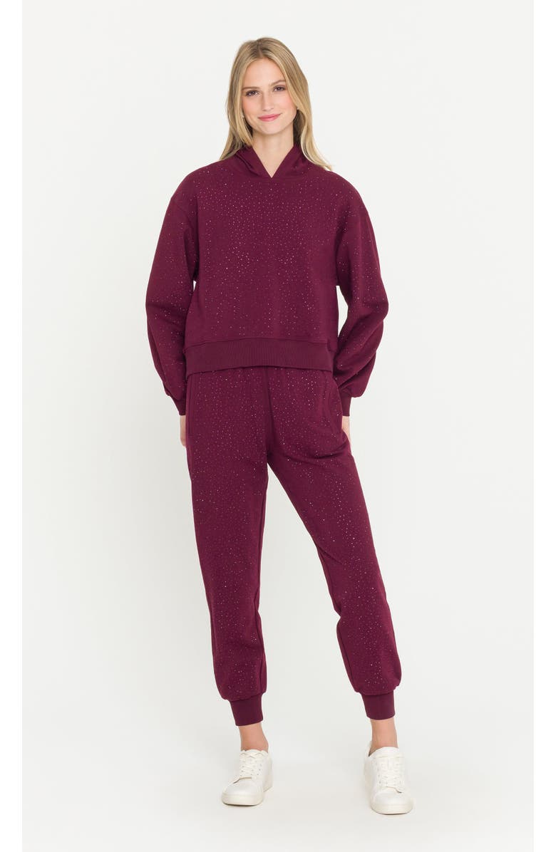 Generation Love Renae Compact Crystal Hoodie, Alternate, color, Red