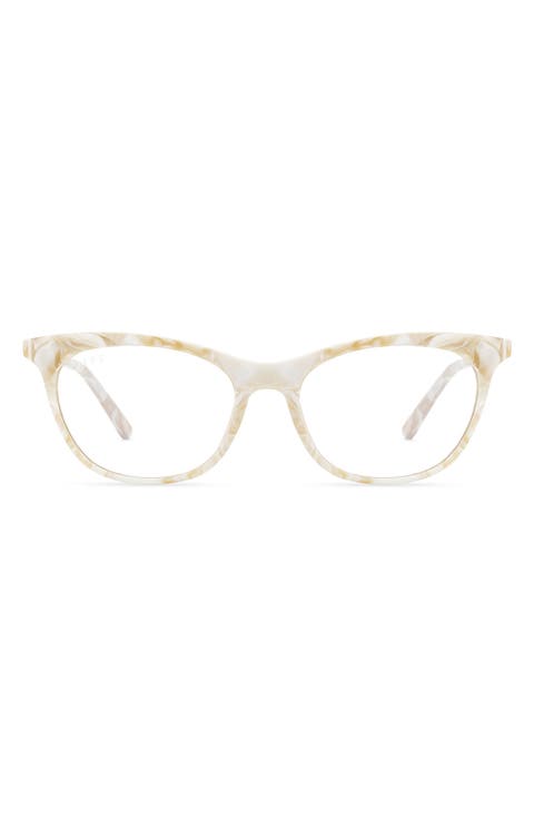 Jade 51mm Blue Light Blocking Cat Eye Glasses
