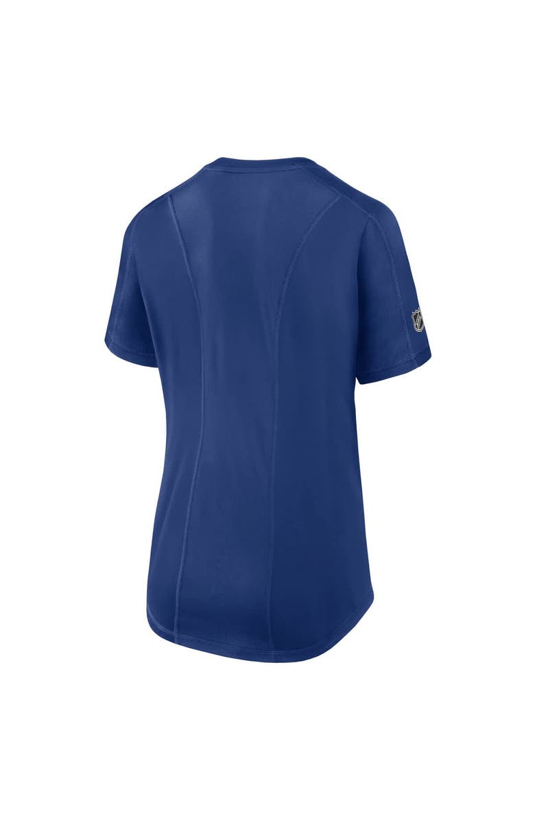 FANATICS Women's Fanatics  Blue Tampa Bay Lightning Authentic Pro Rink Tech T-Shirt, Alternate, color, Blue