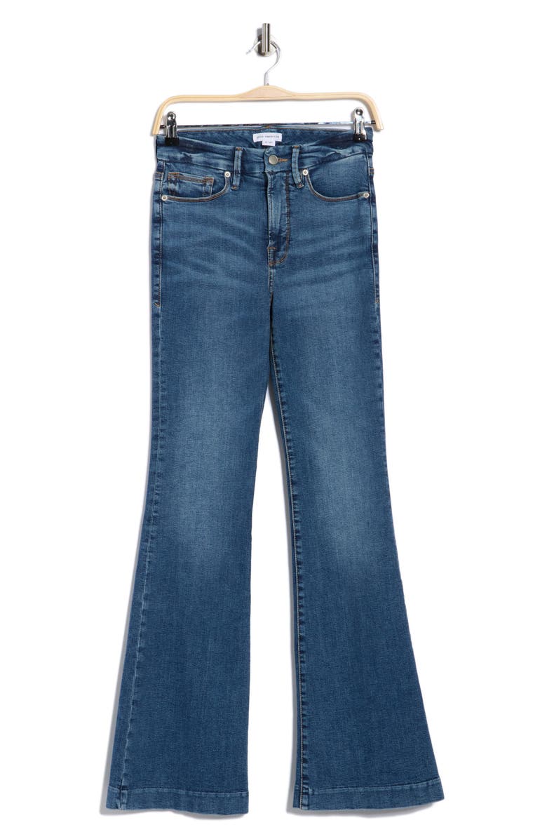 Good American Good Legs Flare Jeans, Alternate, color, 