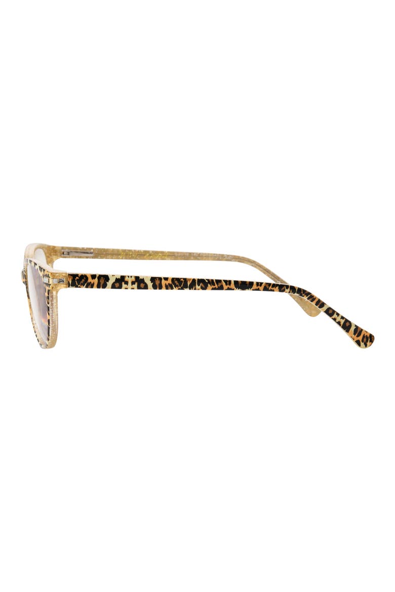 Leopard Oval Blue Light Reading Glasses, Alternate, color, LEOPARD