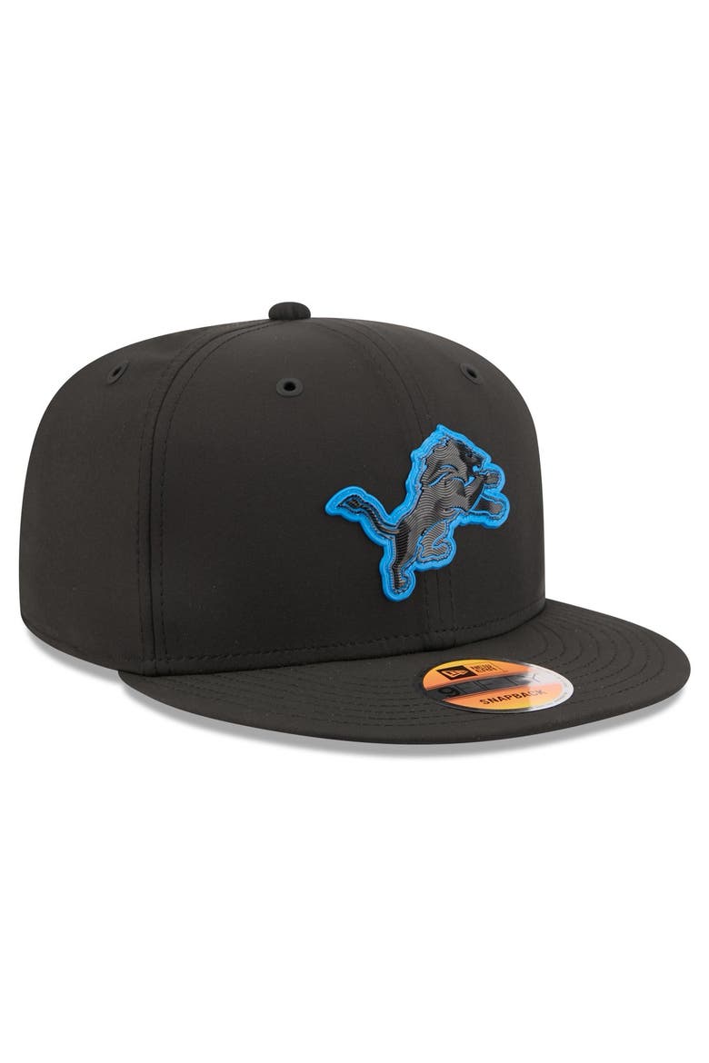 Men's New Era Black Detroit Lions 2026 Sideline 9FIFTY Snapback Hat, Alternate, color, Black