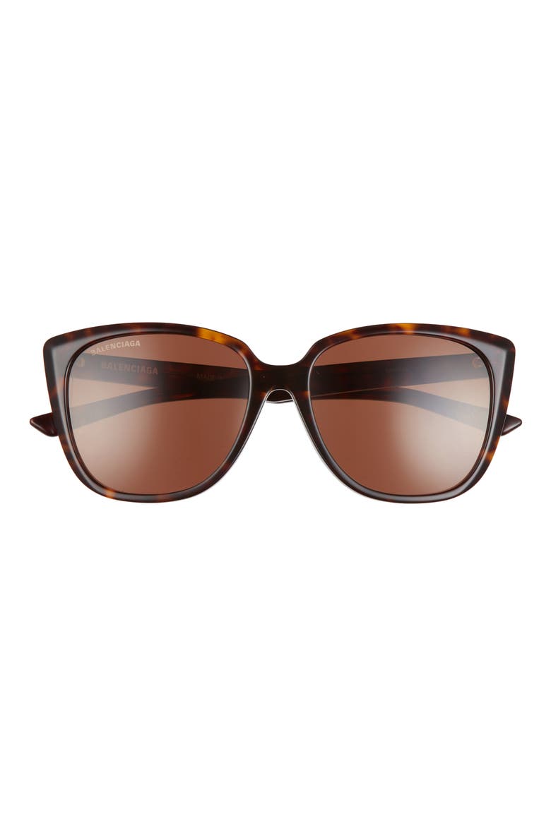 57mm Square Sunglasses, Main, color, HAVANA HAVANA BROWN