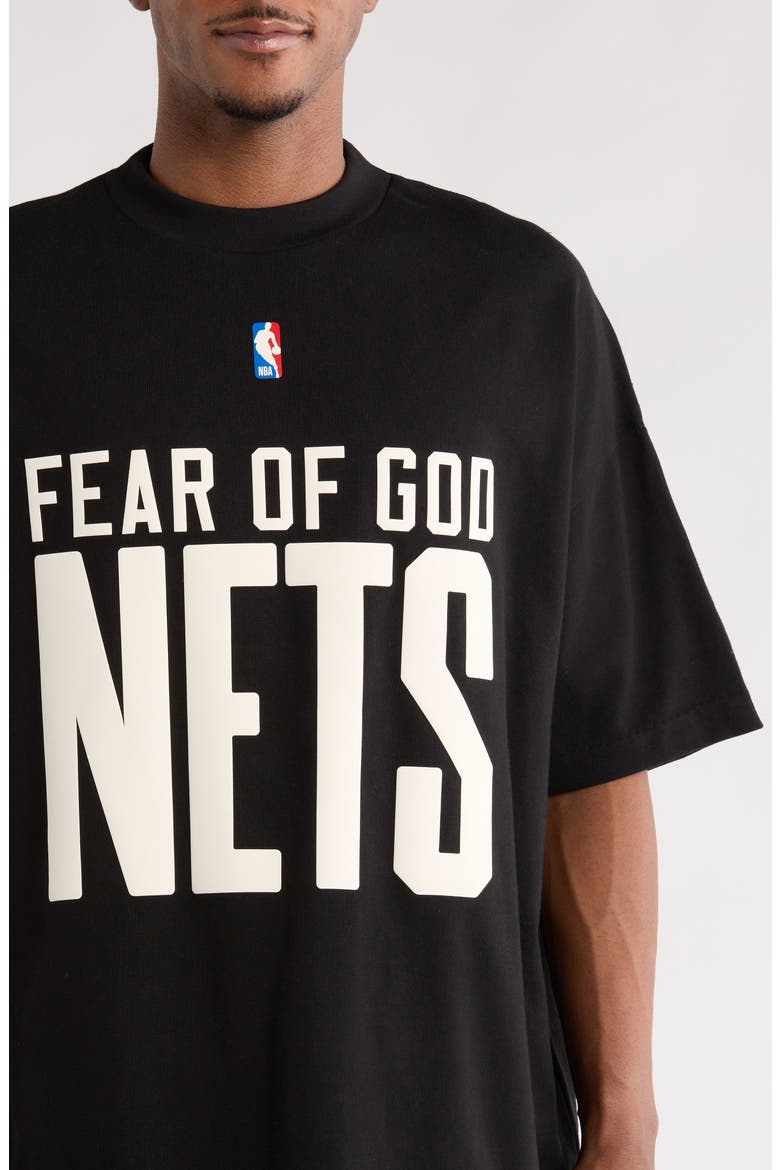 Fear of God Essentials x NBA Nets Classic Fit Graphic T-Shirt (Men