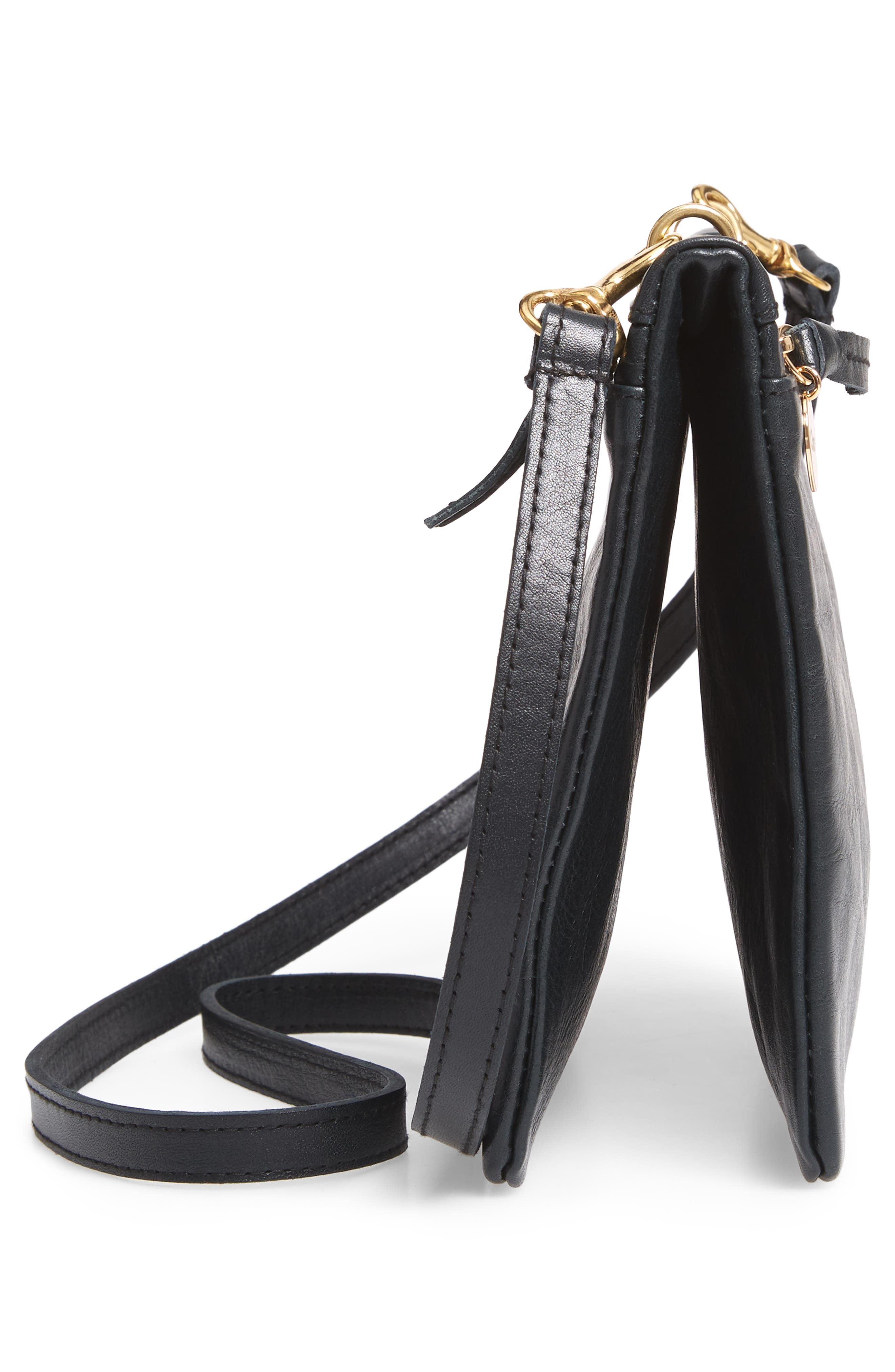 Clare V. Jumelle Leather Crossbody Bag, Alternate, color, 