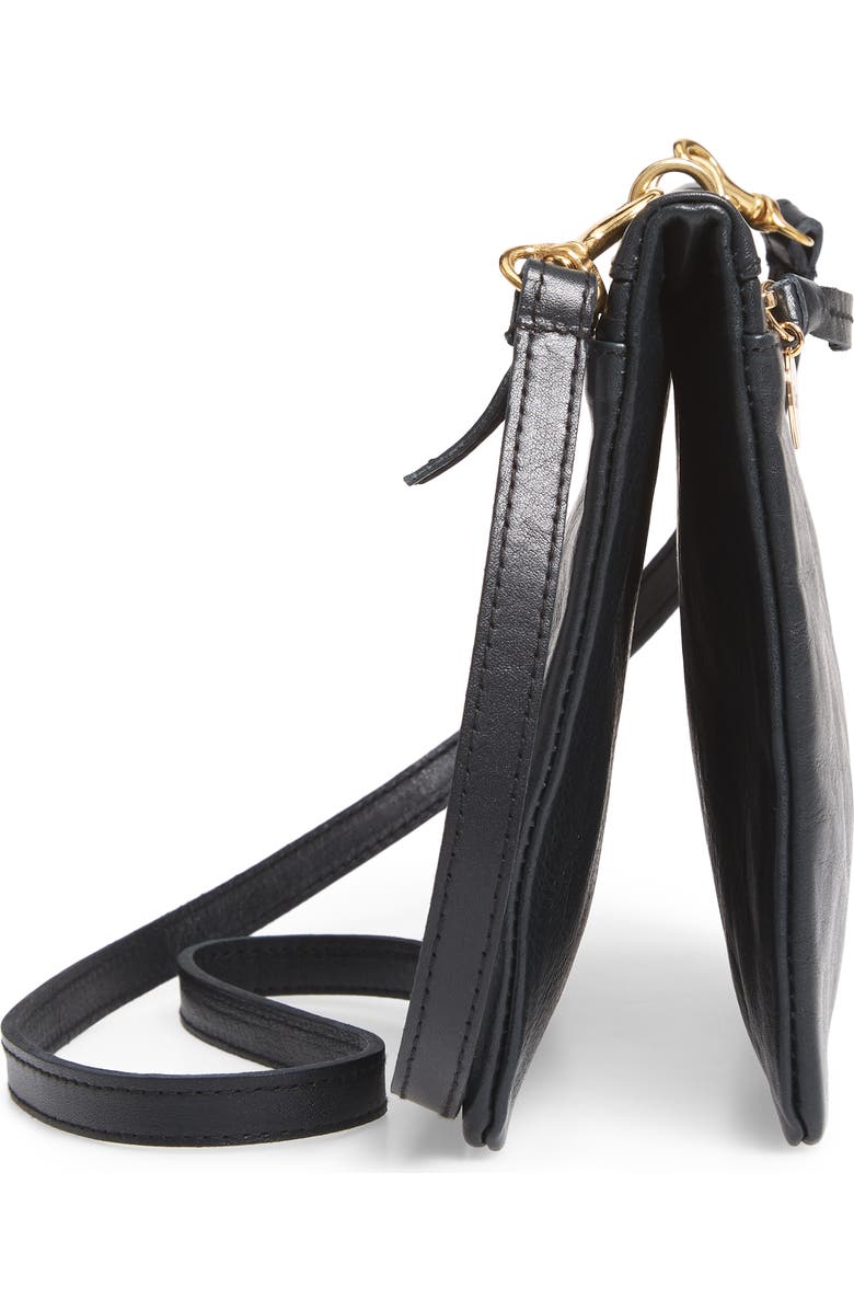 Clare V. Jumelle Leather Crossbody Bag, Alternate, color,