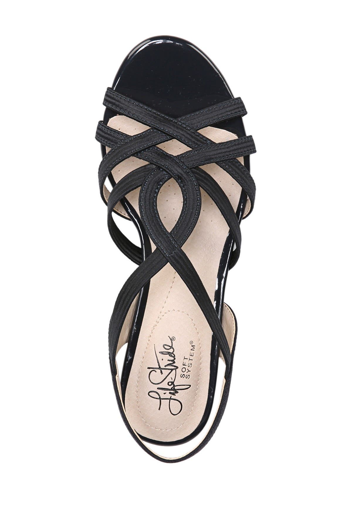 Yaya Strappy Slingback Sandal, Alternate, color, NAVY