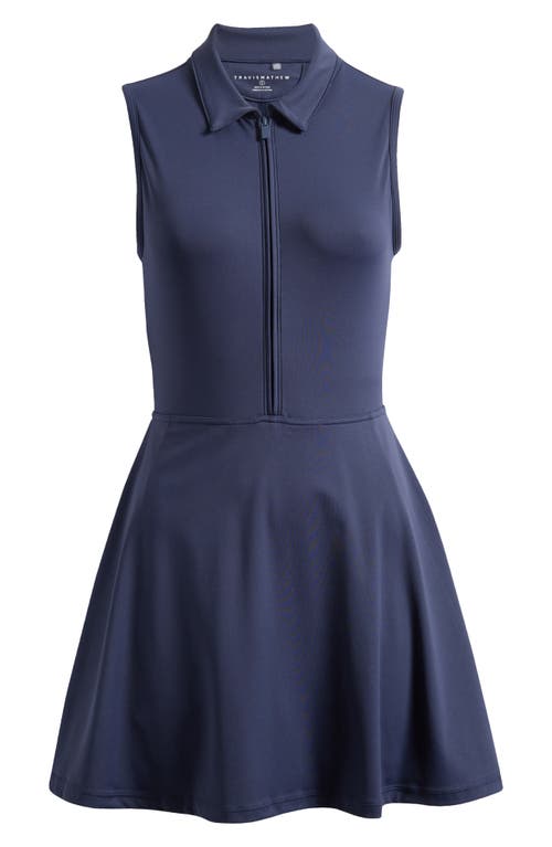 Travismathew Move Half-zip Sleeveless Dress In Blue