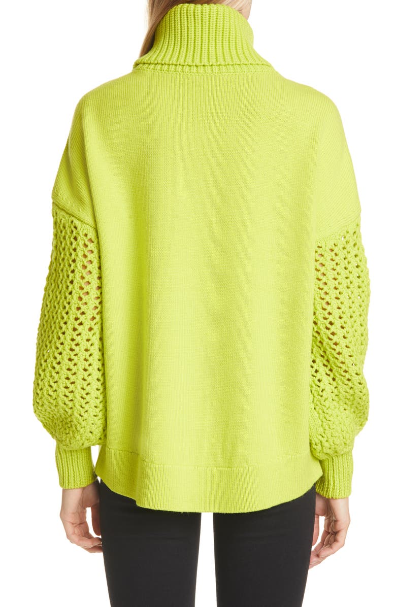 Alice + Olivia Adela Wool Blend Turtleneck Sweater, Alternate, color,
