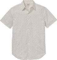 Bonobos Tech Diamond Print Short Sleeve Performance Button-Up Shirt