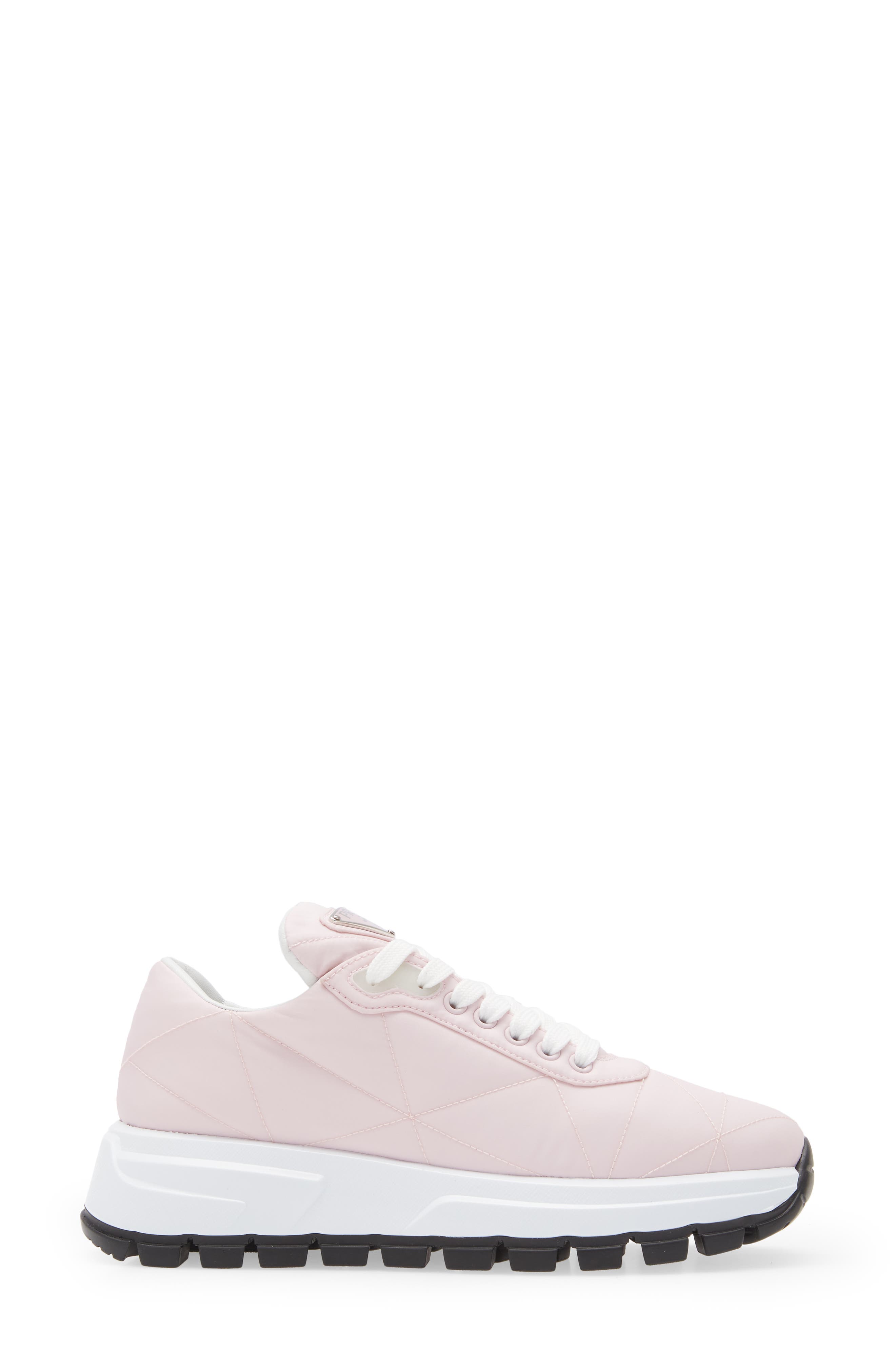 Prada Logo Low Top Sneaker, Alternate, color, 