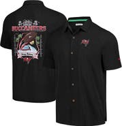 Tommy Bahama Men's Tommy Bahama Black Tampa Bay Buccaneers Tidal Kickoff Camp Button-Up Shirt