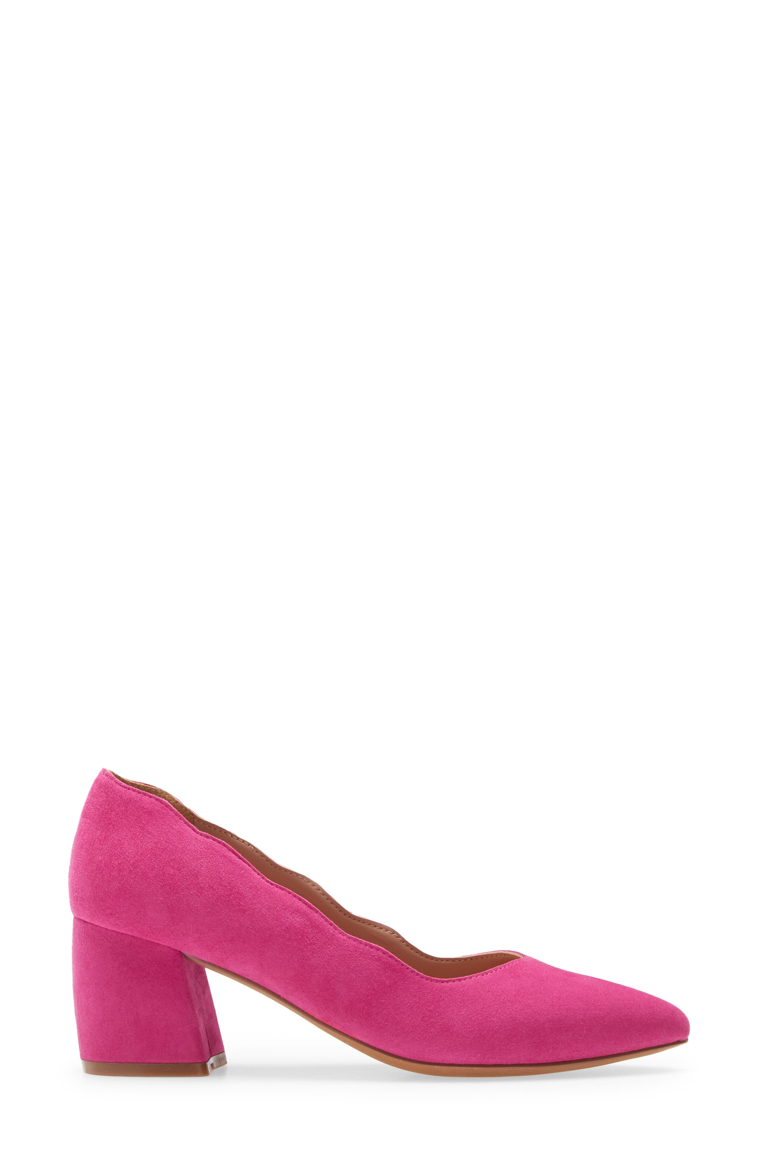 Linea Paolo Briana Pointed Toe Pump, Alternate, color, Fuchsia Suede