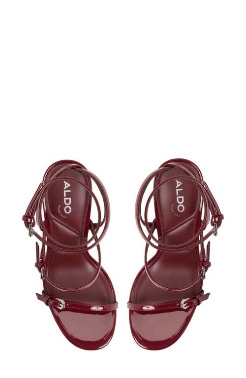 Aldo Jamielynn Ankle Strap Sandal In Red