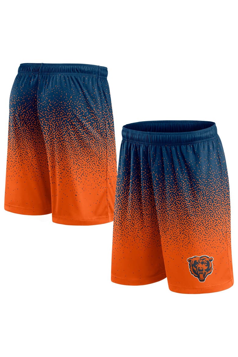 Men's Fanatics Branded Navy/Orange Chicago Bears Ombre Shorts, Main, color, Navy