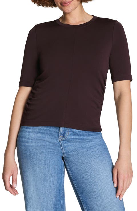 Sleek Ruched Jersey Top
