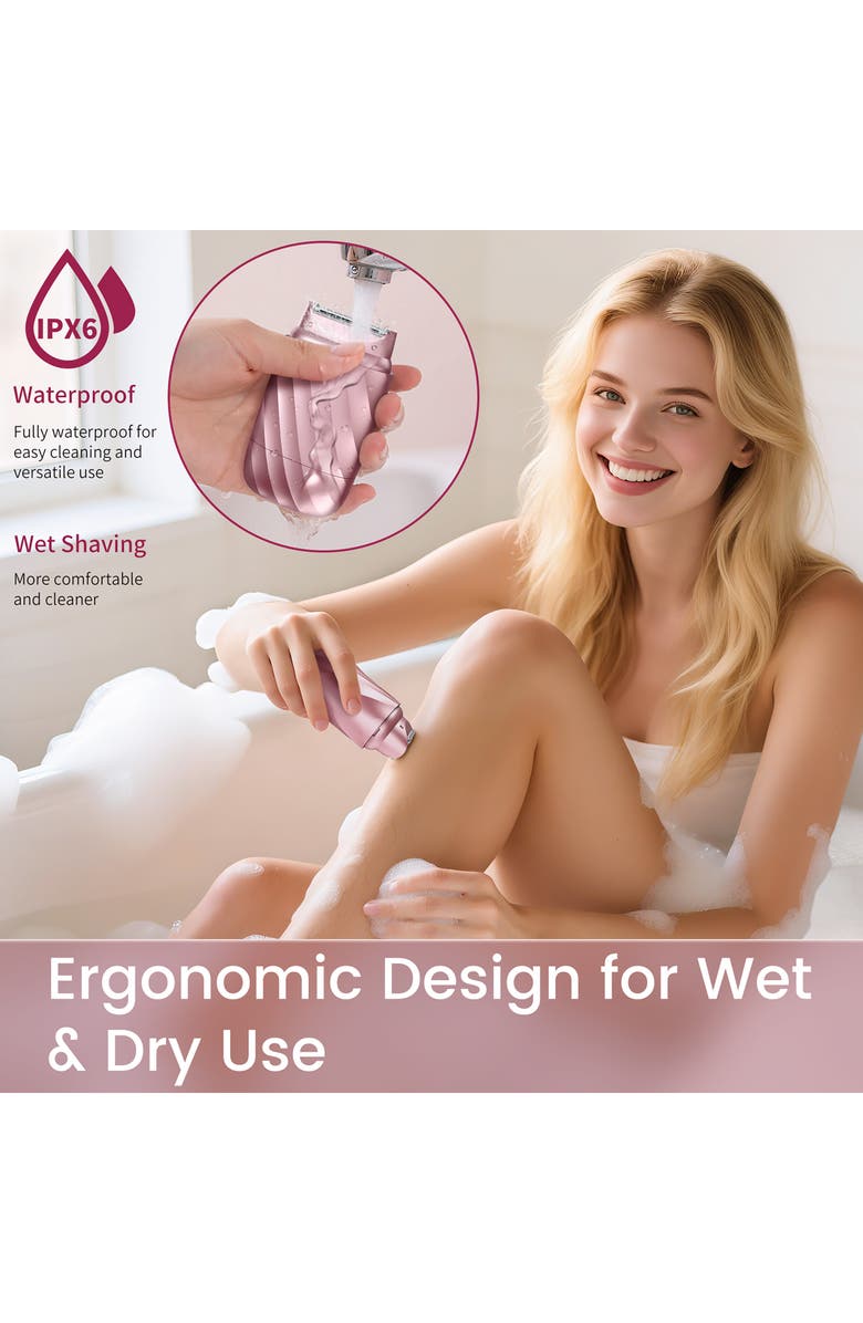 LILA BY AKUNBEM Breeze B2 Max Painless 3-in-1 Multifunction Body & Facial Hair Shaver, Alternate, color,