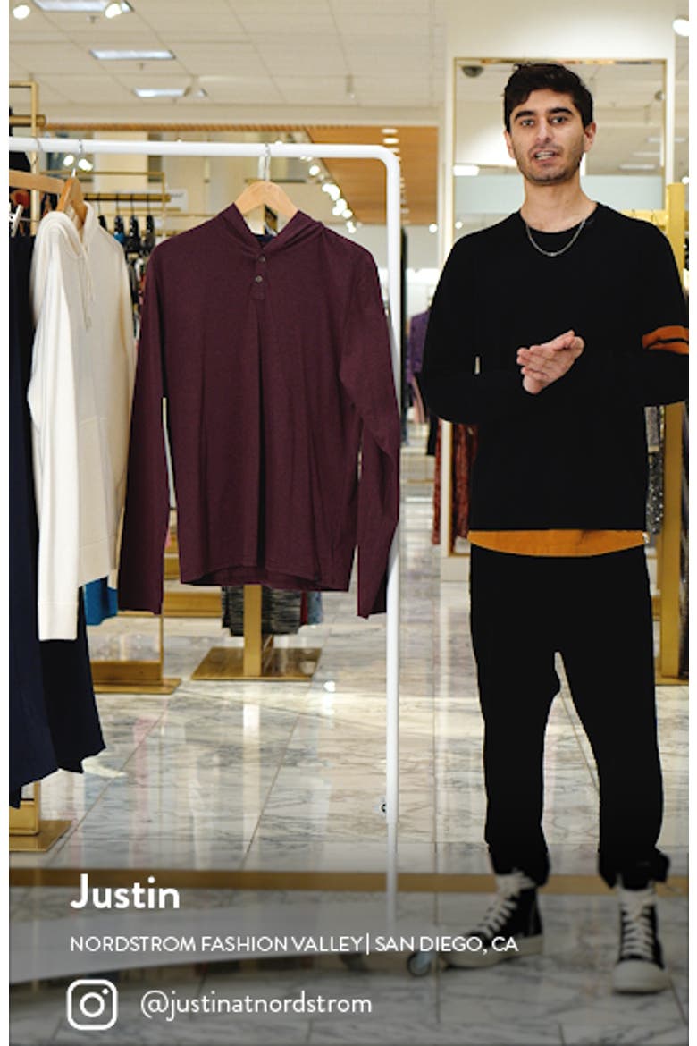 Long Sleeve Henley Hoodie video
