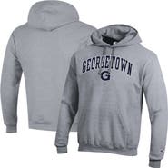 Champion Men's Champion Heather Gray Georgetown Hoyas Arched Logo Fleece Pullover Hoodie