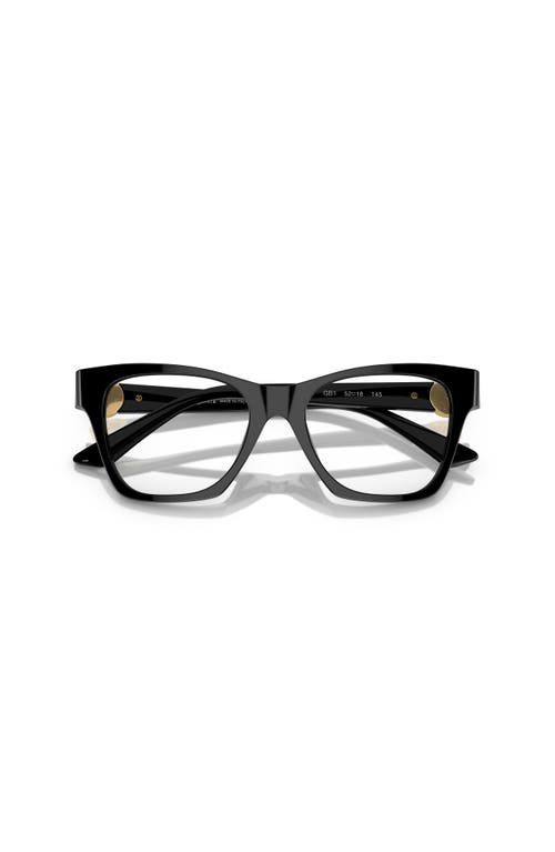 Versace 52mm Irregular Optical Glasses In Black