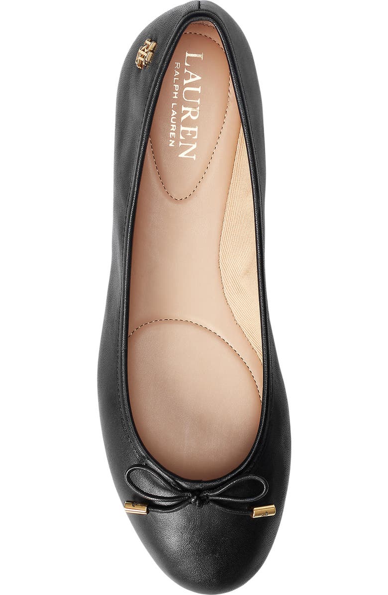 Ralph Lauren Jayna Ballet Flat, Alternate, color, Black