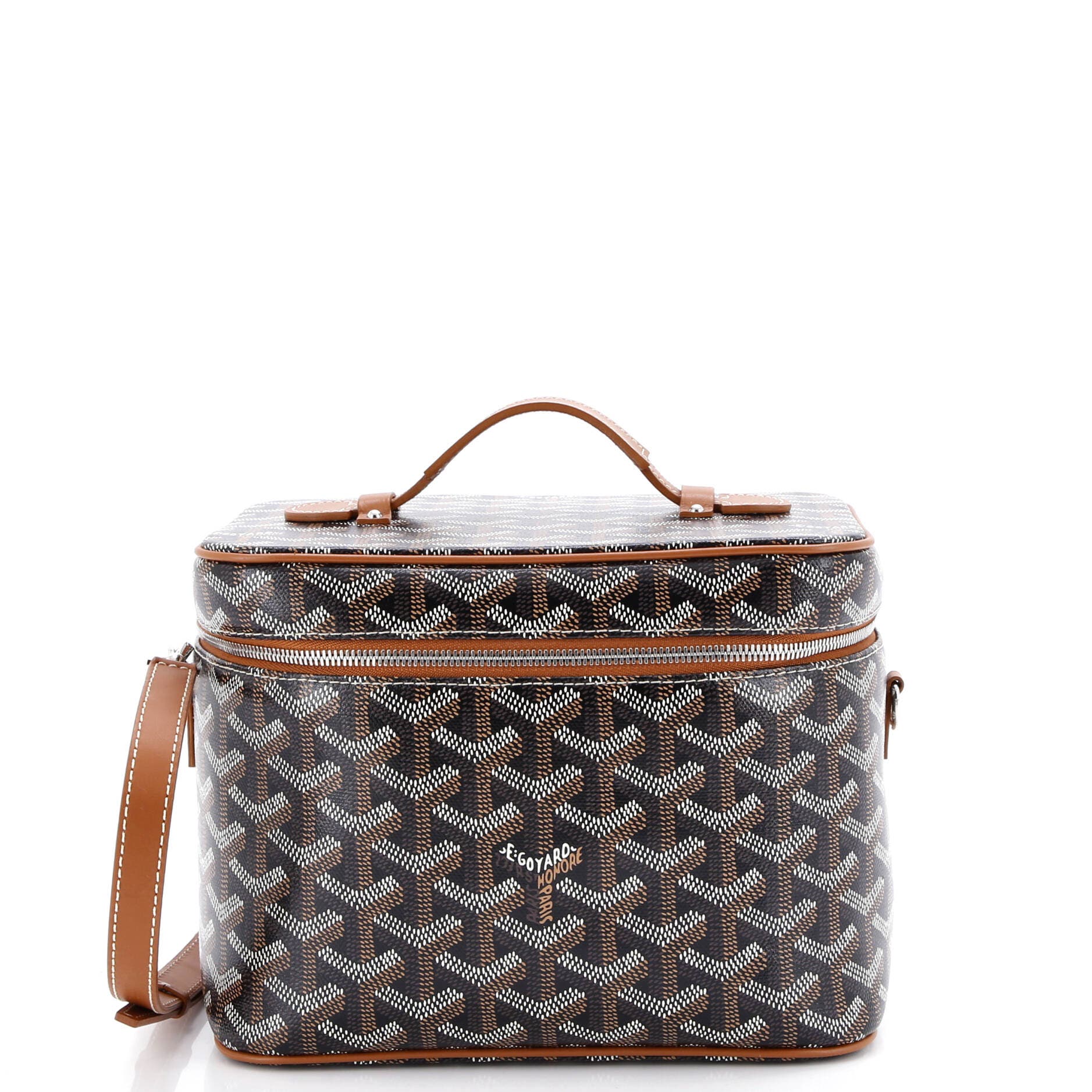 Pre-Owned Goyard Muse Vanity Case Coated Canvas, Main, color, 