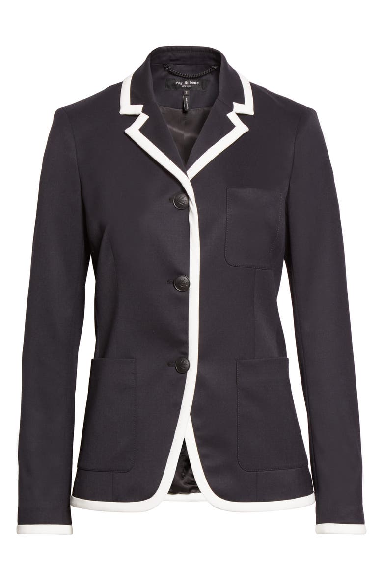 rag & bone Redgrave Piped Blazer, Alternate, color, 
