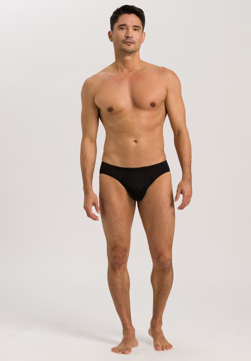 Hanro Cotton Sporty Three-quarter Briefs In Black