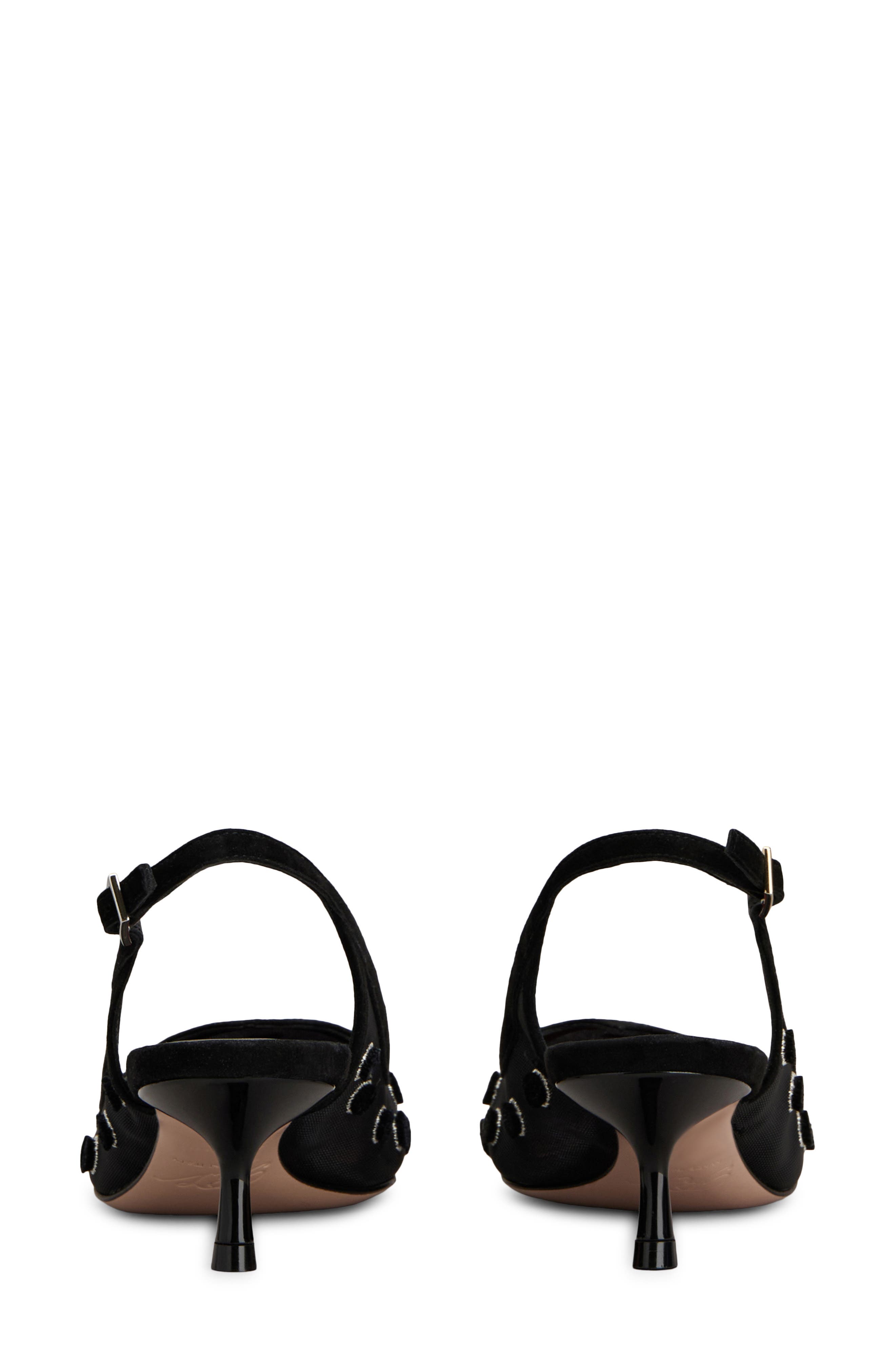 Roger Vivier I Love Polka Dot Slingback Pump, Alternate, color, Nero
