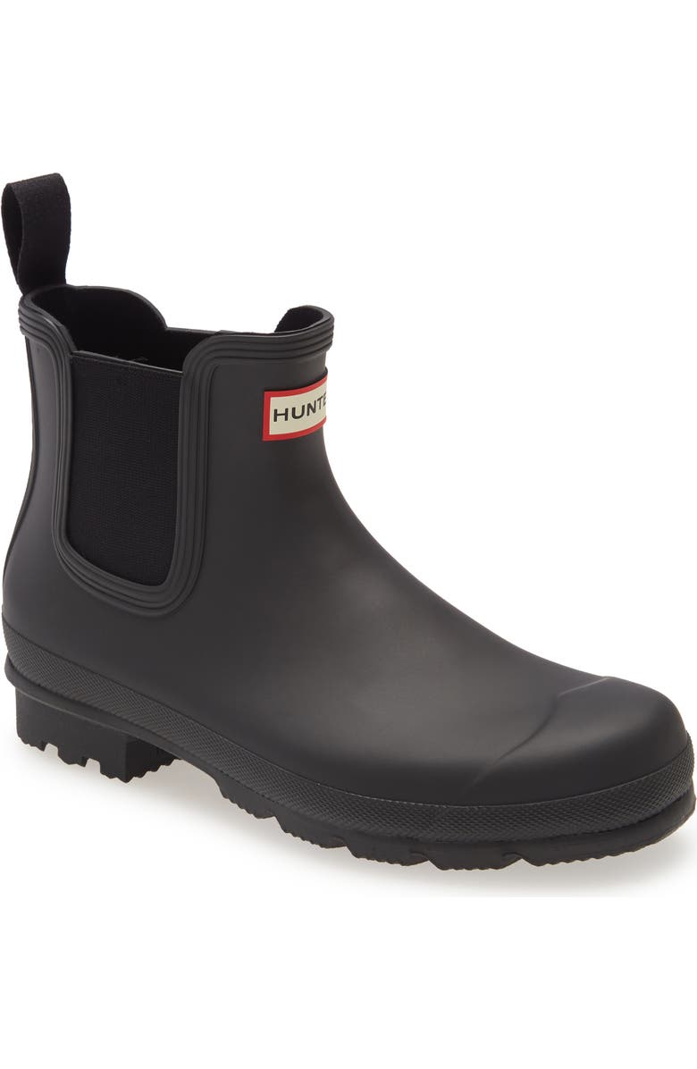 Hunter Original Waterproof Chelsea Rain Boot, Main, color,