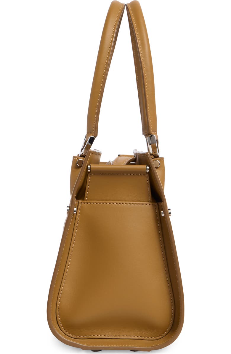 Longchamp Le Pliage Cuir Top Handle Bag, Alternate, color, Natural