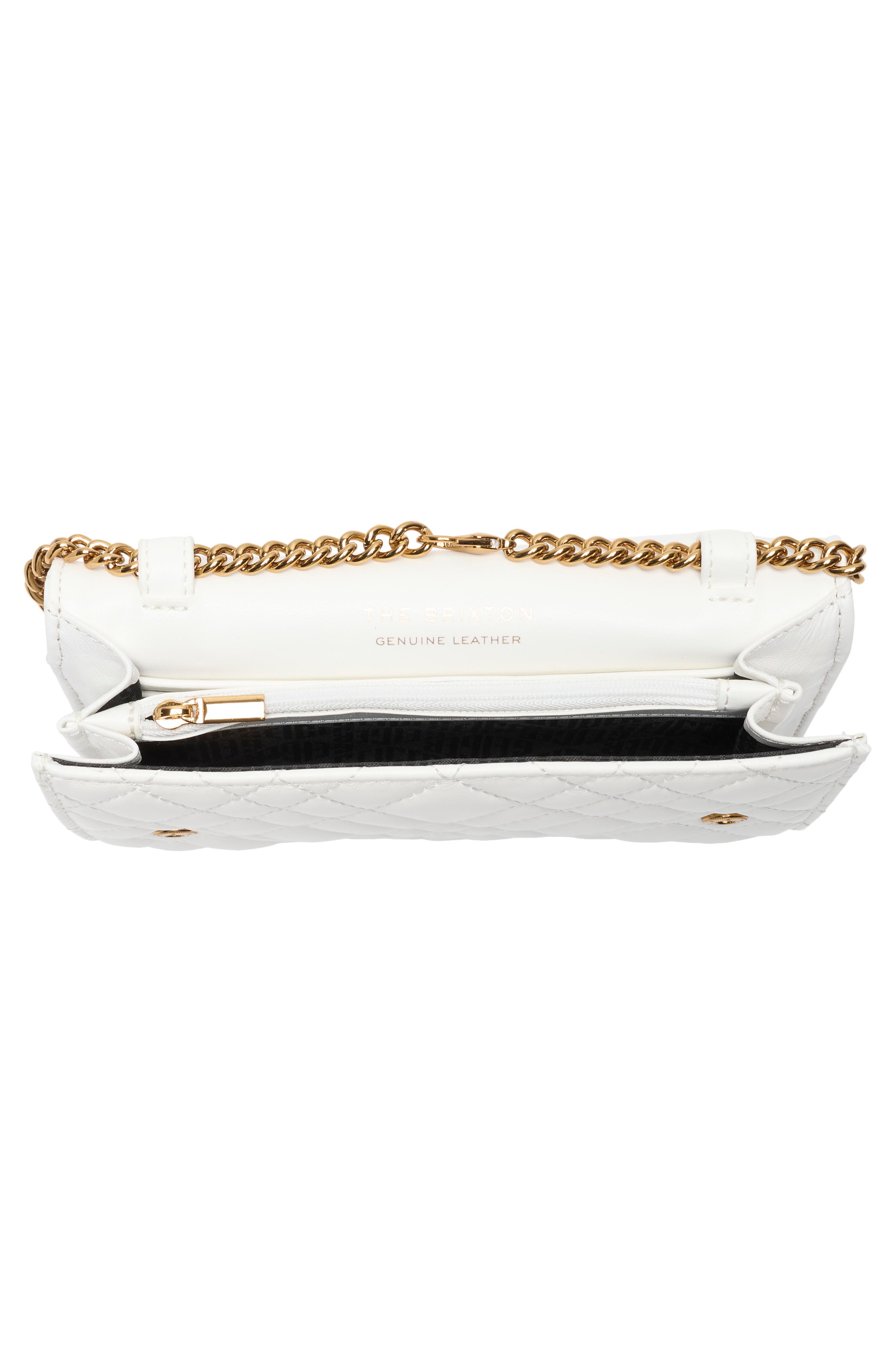 Brixton Wallet on a Chain, Alternate, color, WHITE