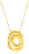 SIMONA Bubble Initial Pendant Necklace