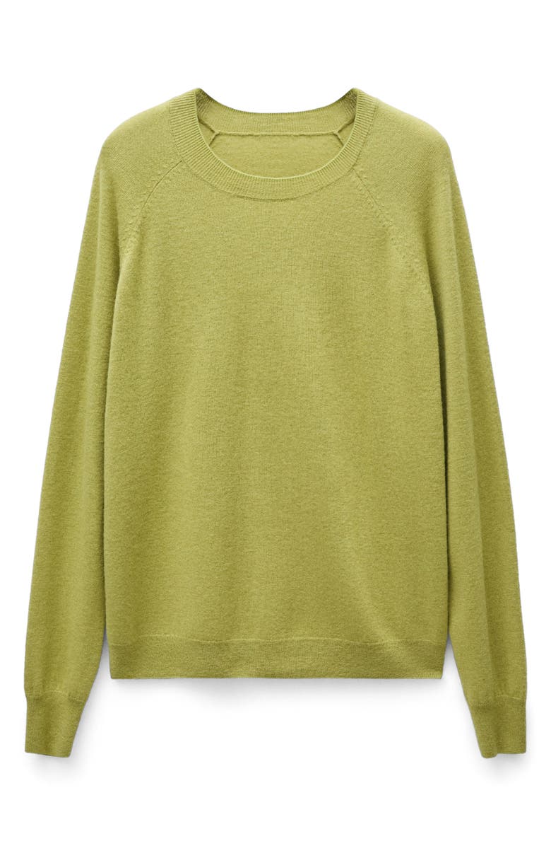 MANGO Wool Sweater, Main, color, Green