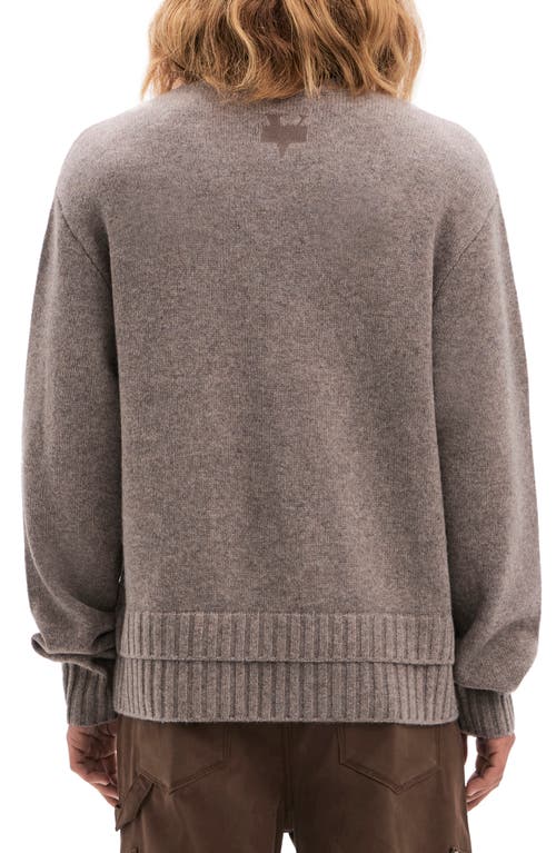 Vayder Gerardo Oversize Double Layer Wool & Cashmere Crewneck Sweater
