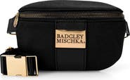 BADGLEY MISCHKA Sage Scuba and Vegan Leather Belt Bag