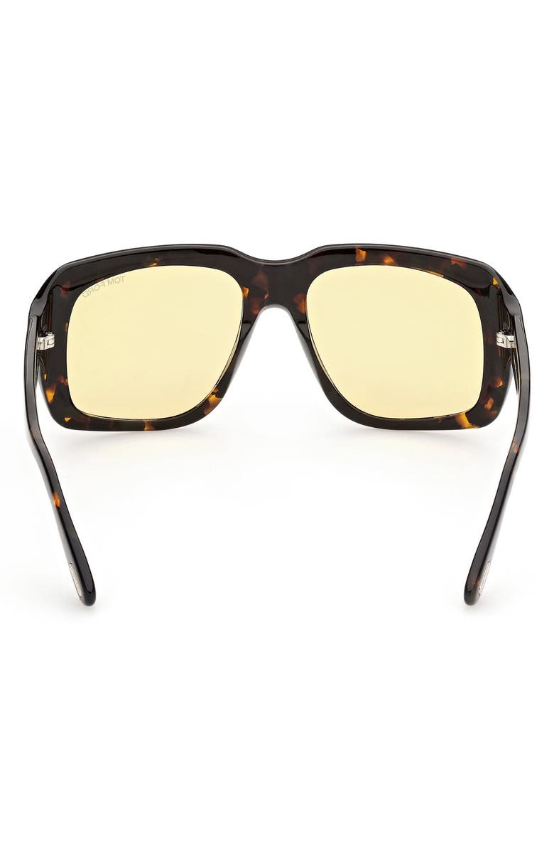 TOM FORD 57mm Square Sunglasses, Alternate, color, 