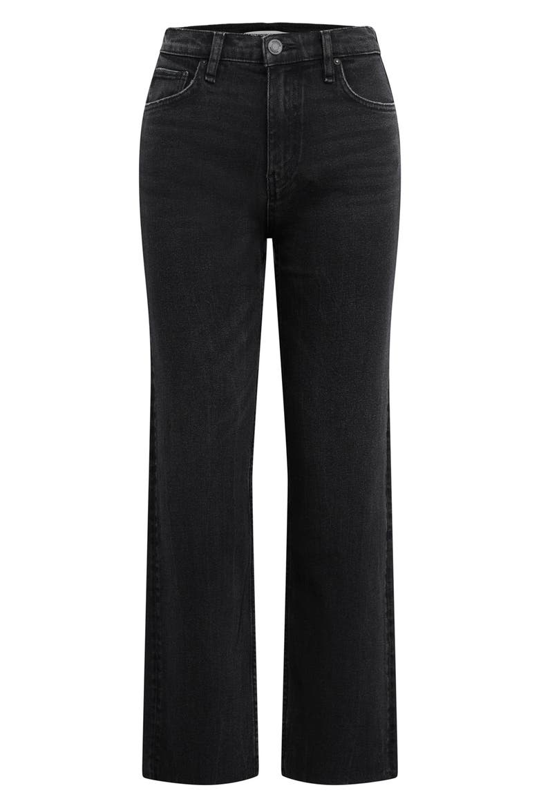 Remi High Waist Ankle Straight Leg Jeans, Alternate, color, FADE TO BLACK