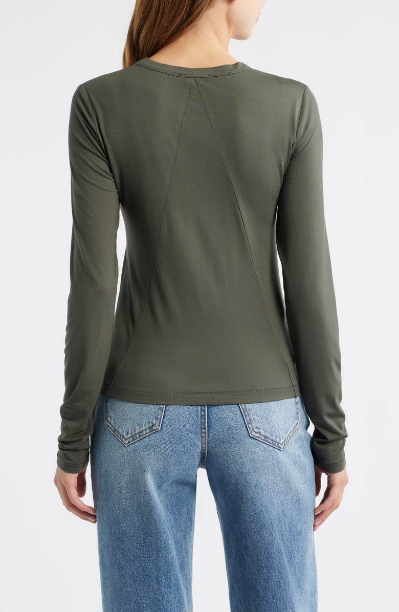 rag & bone Luca Long Sleeve Jersey T-Shirt, Alternate, color, Graphite