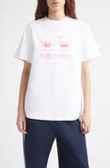 Sandy Liang Peanut Boxy Cotton Graphic T-Shirt