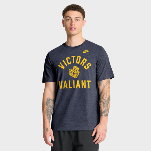 Men's Nike Heather Navy Michigan Wolverines Legacy Mantra Tri-Blend T-Shirt
