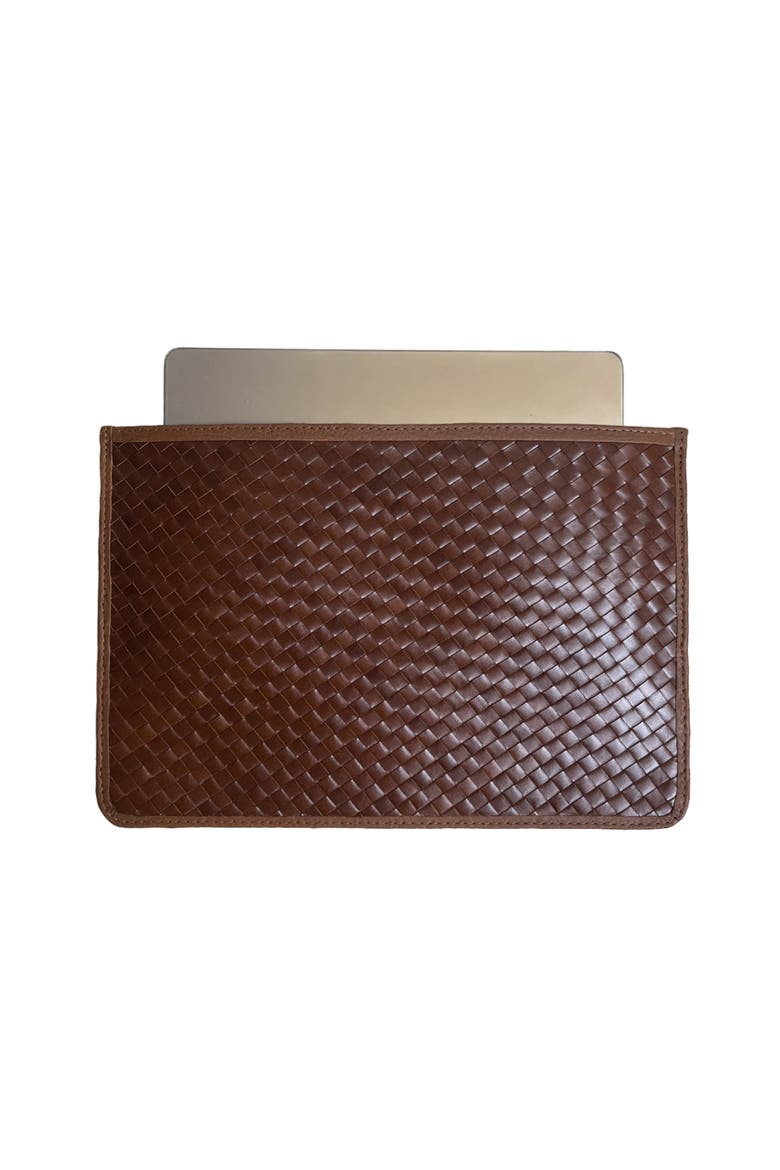 Woven Laptop Sleeve, Main, color, Brown