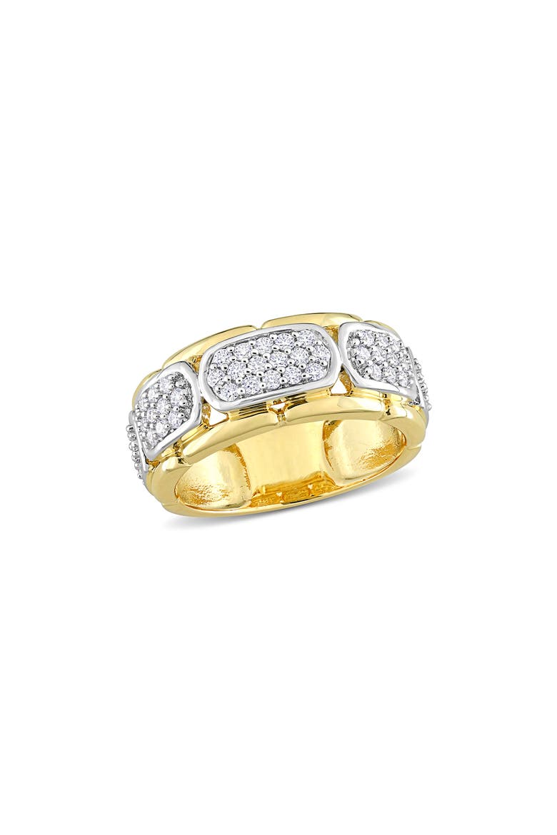 Men's Moissanite Station Ring, Main, color, GOLD