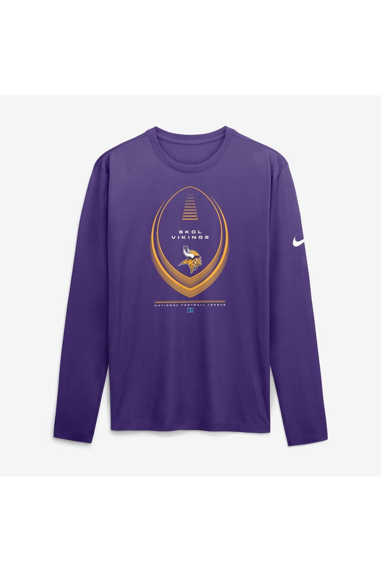 Men's Nike Purple Minnesota Vikings Legend Icon Dri-FIT Long Sleeve T-Shirt, Alternate, color, Purple