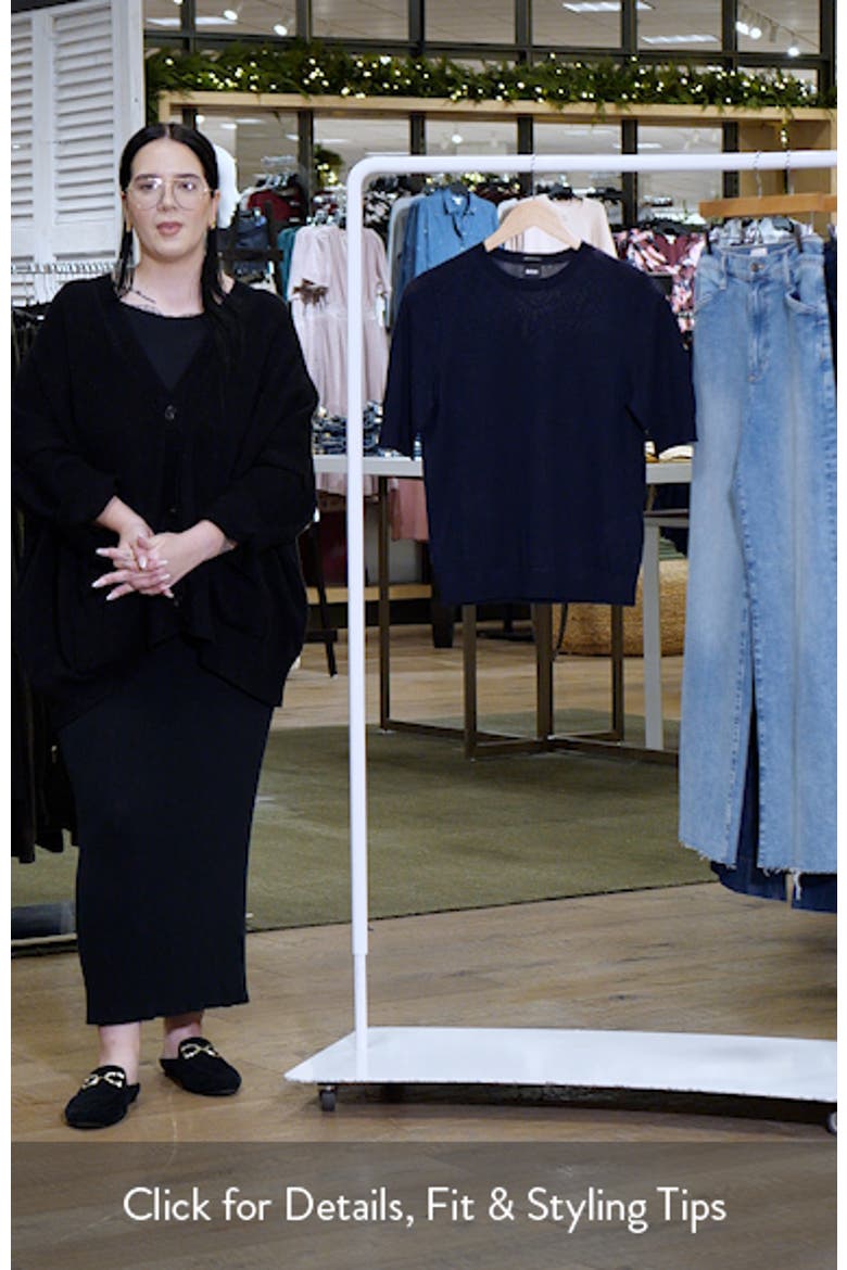 Farbella Short Sleeve Virgin Wool Sweater video