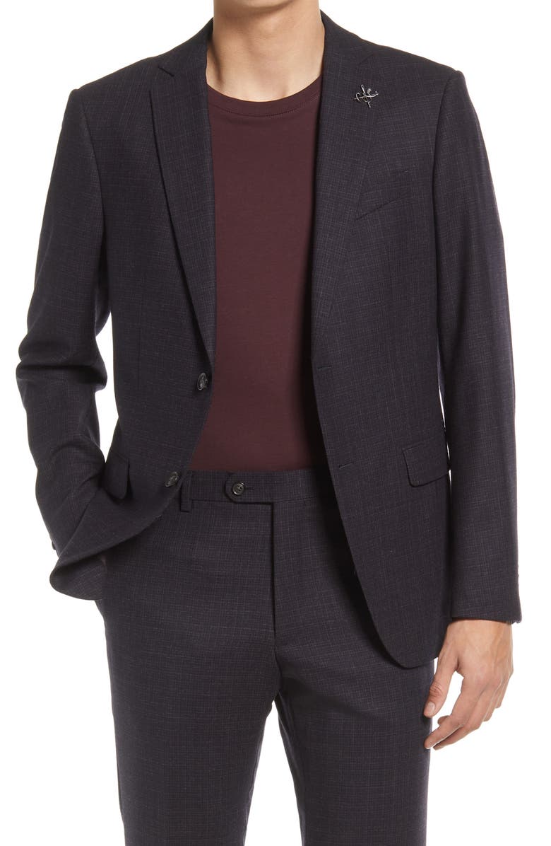 John Varvatos Star USA Mélange Wool Suit, Alternate, color, 