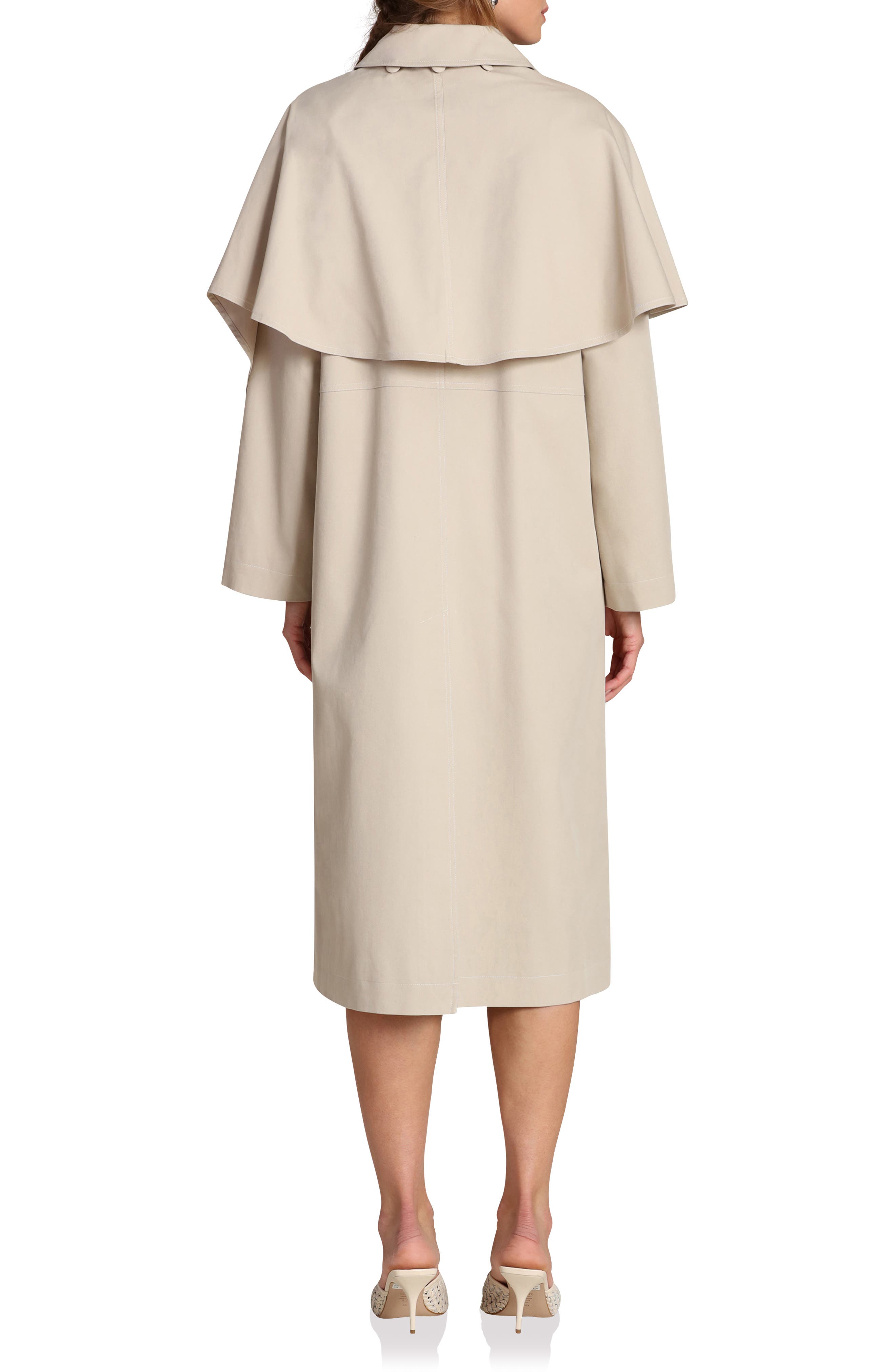 Trench Coat with Removable Scarf - image 2