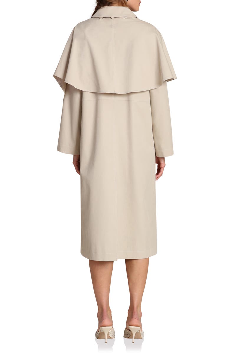 Avec Les Filles Trench Coat with Removable Scarf, Alternate, color, Taupe