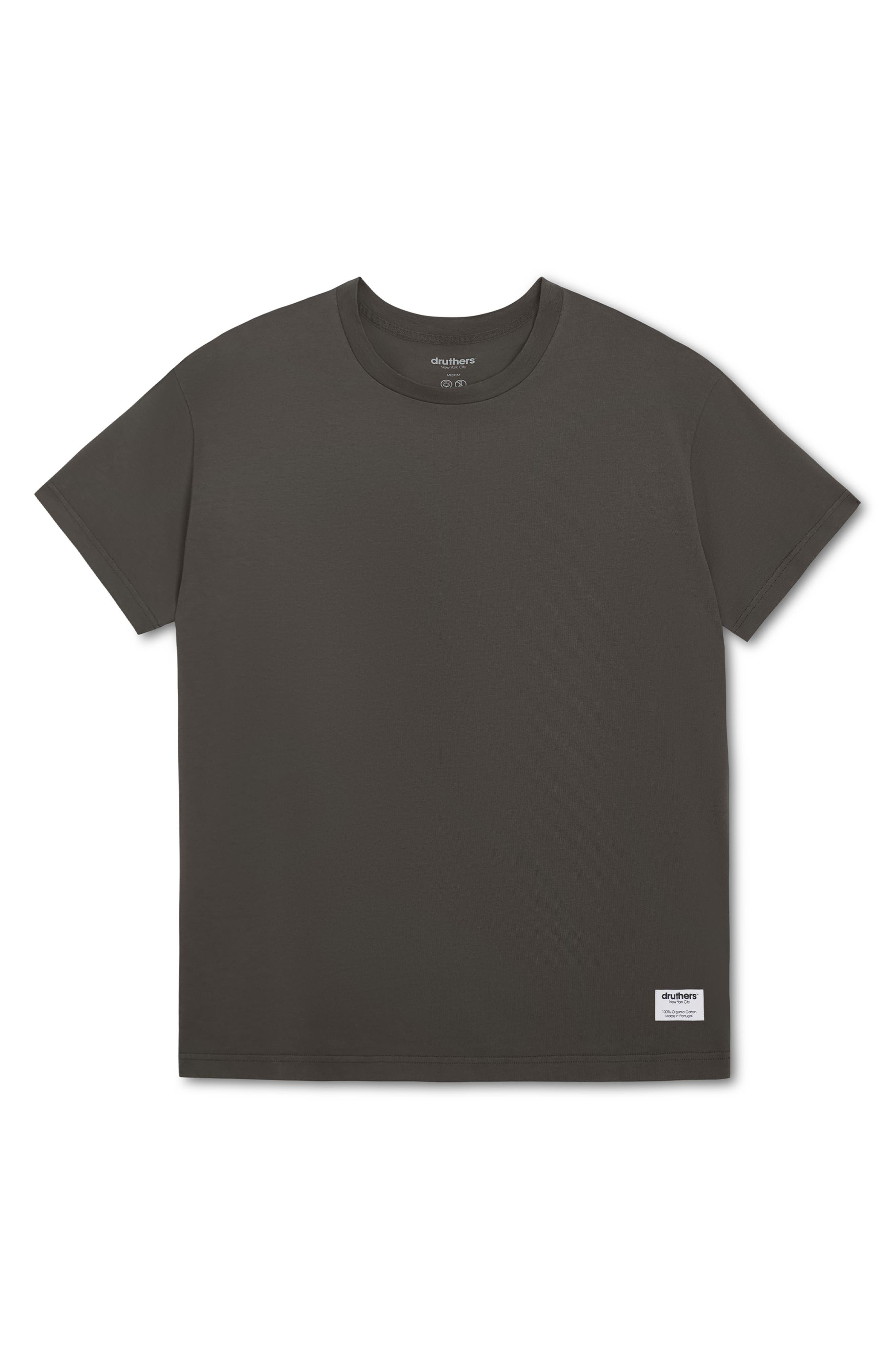 Druthers NYC Heavyweight Organic Cotton T-Shirt in Storm Grey 